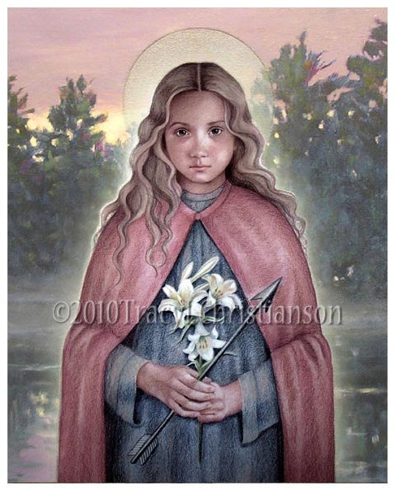 St. Philomena Catholic Patron Saint 4158 Etsy
