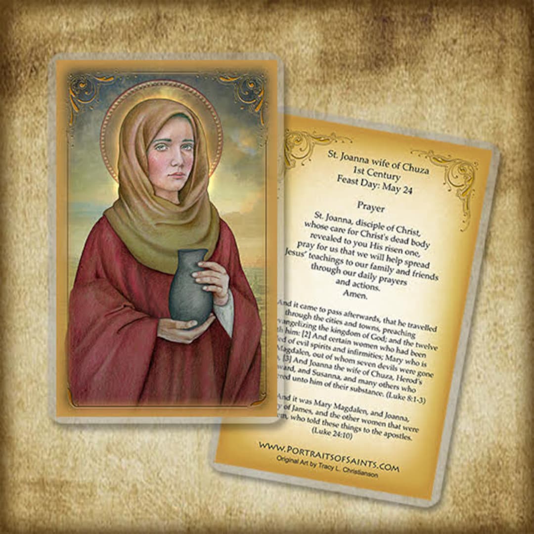 St. Joanna Wife of Chuza Holy Card/prayer Christian Women - Etsy