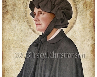 St. Elizabeth Ann Seton Art Print Catholic Patron Saint