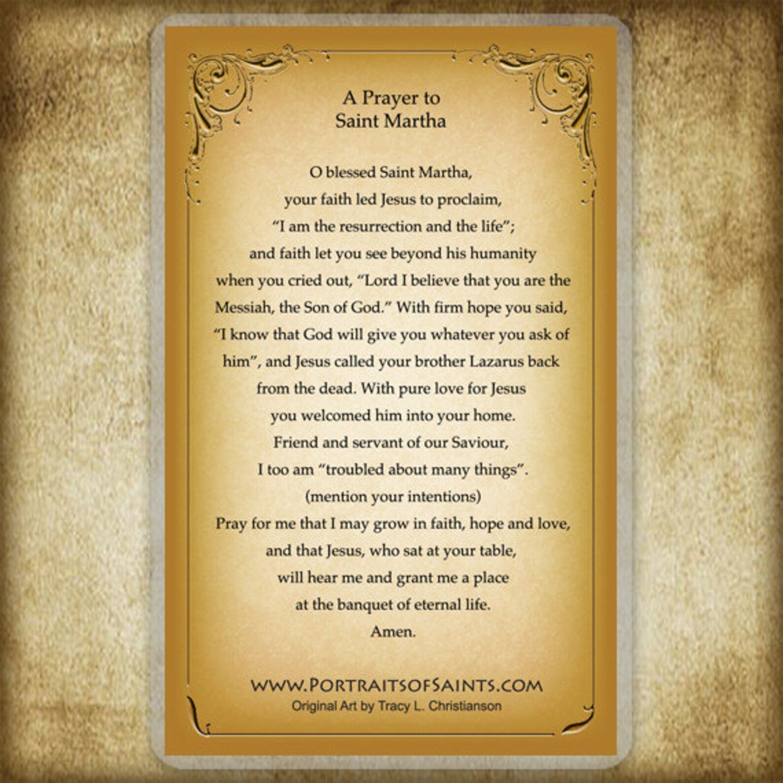 St. Martha of Bethany Holy Card, Saint for the Kitchen - Etsy