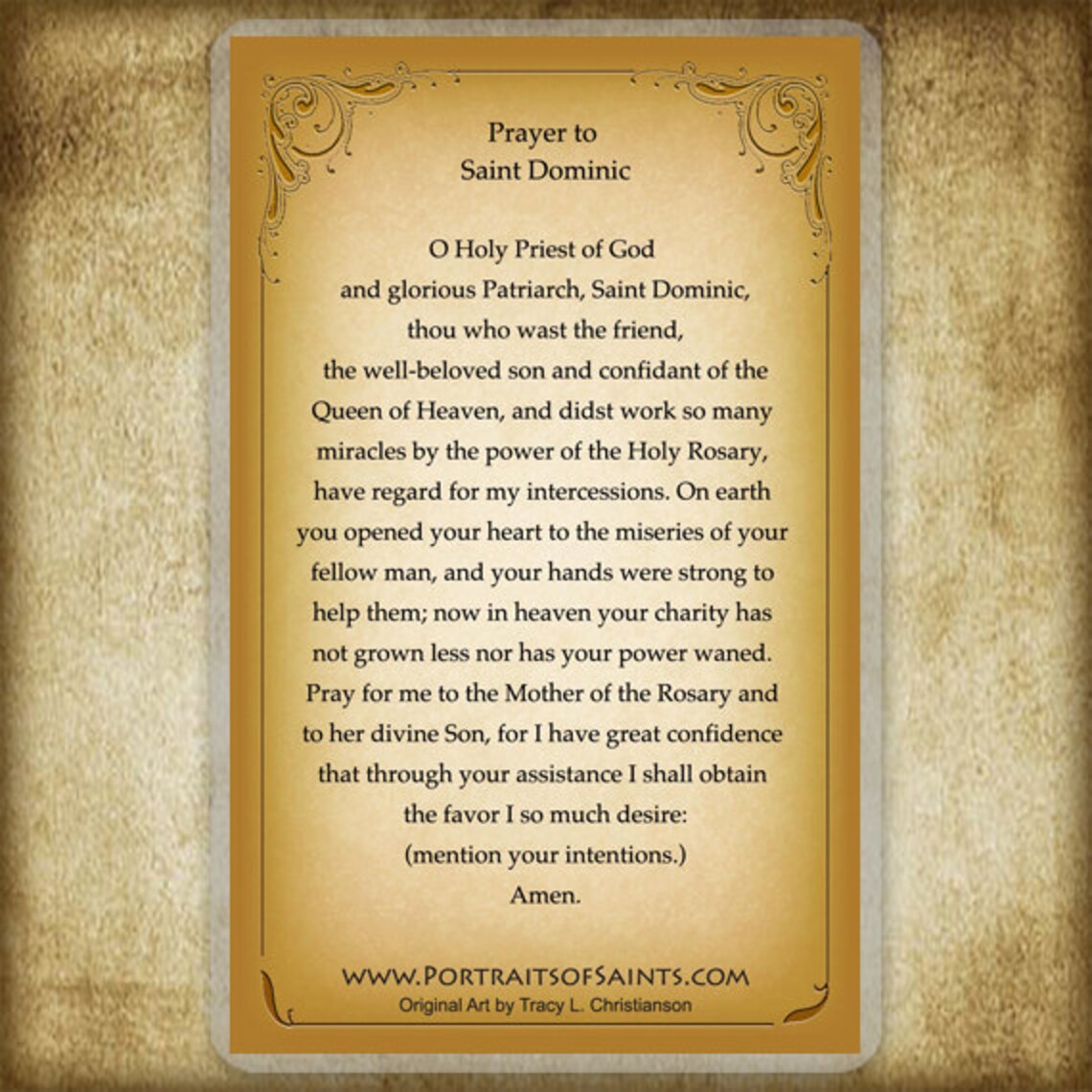 St. Dominic Holy Card, Patron of Astronomers - Etsy