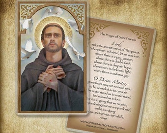 St. Francis of Assisi Holy Card