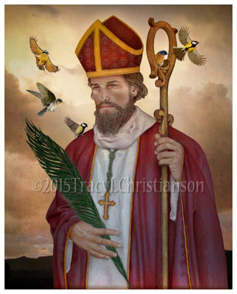 St. Valentine Print Catholic Fine Art Patron of Love Youth Etsy