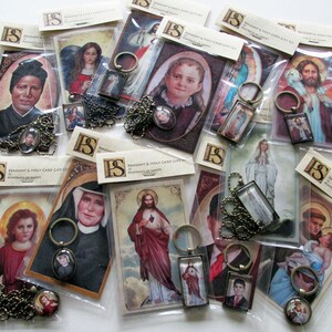 St. Basil the Great Pendant and Holy Card GIFT SET, Doctor of the ...