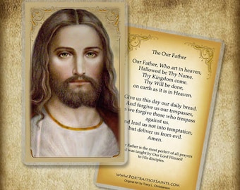 The Our Father Holy Card/Prayer Card