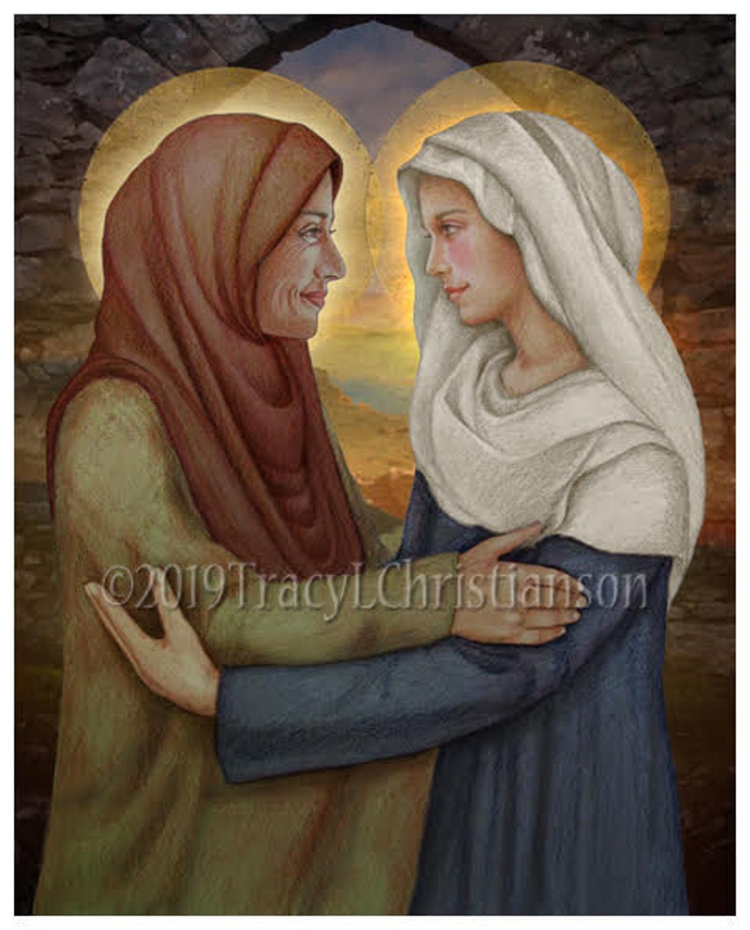 The Visitation of the Bl. Virgin Mary to St. Elizabeth - Etsy