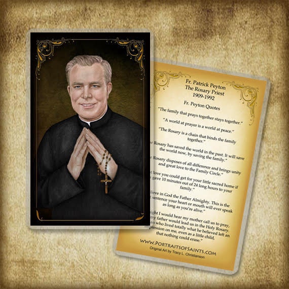 Fr Patrick Peyton Holy Card Catholic Media Etsy