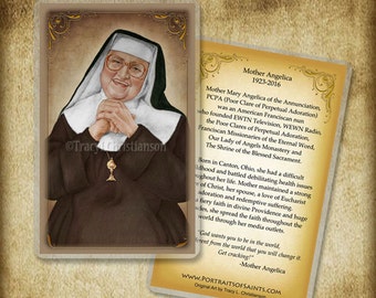 Mother Angelica Holy Card