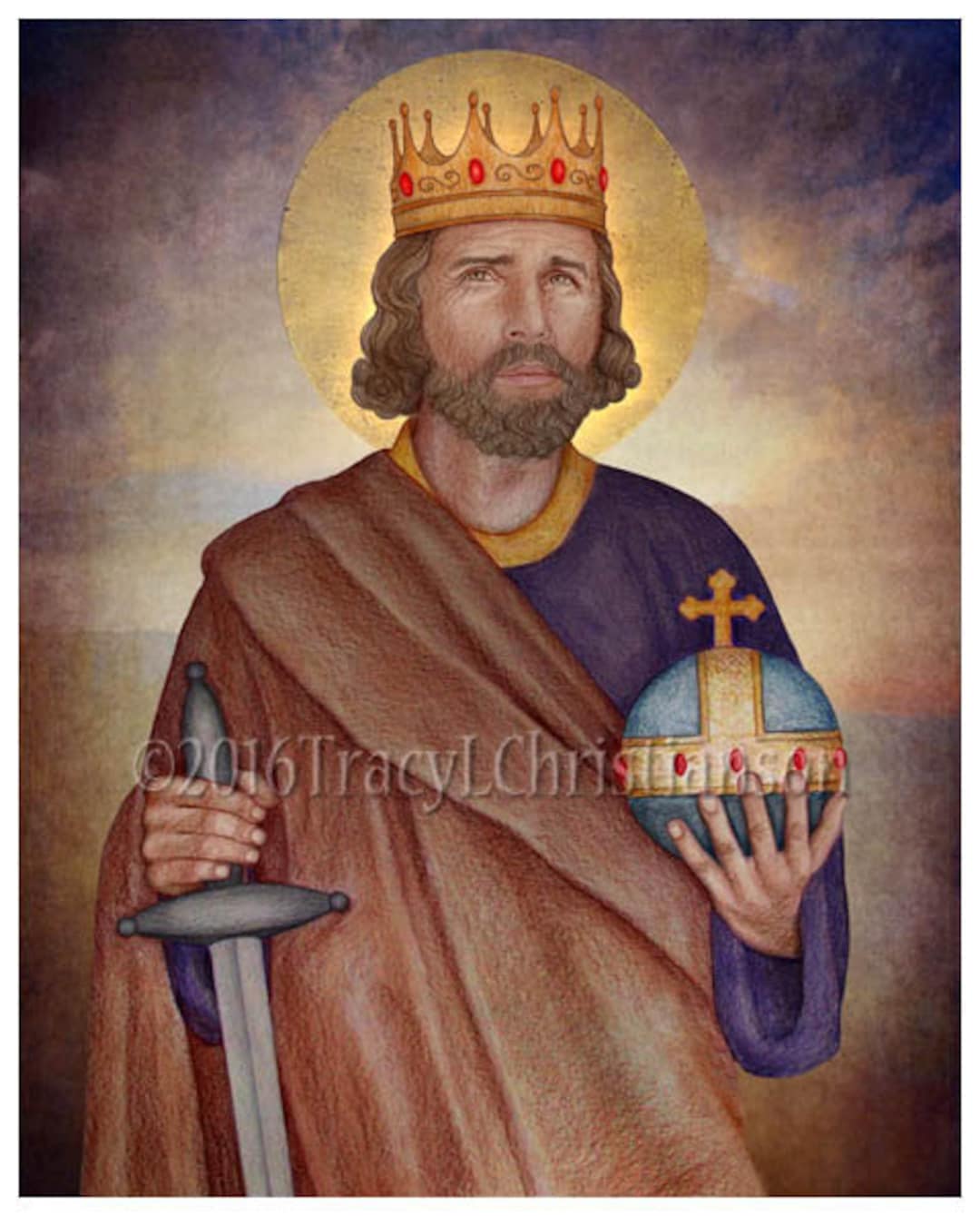 St. Henry II, Holy Roman Emperor, Art Print, Catholic Patron of the