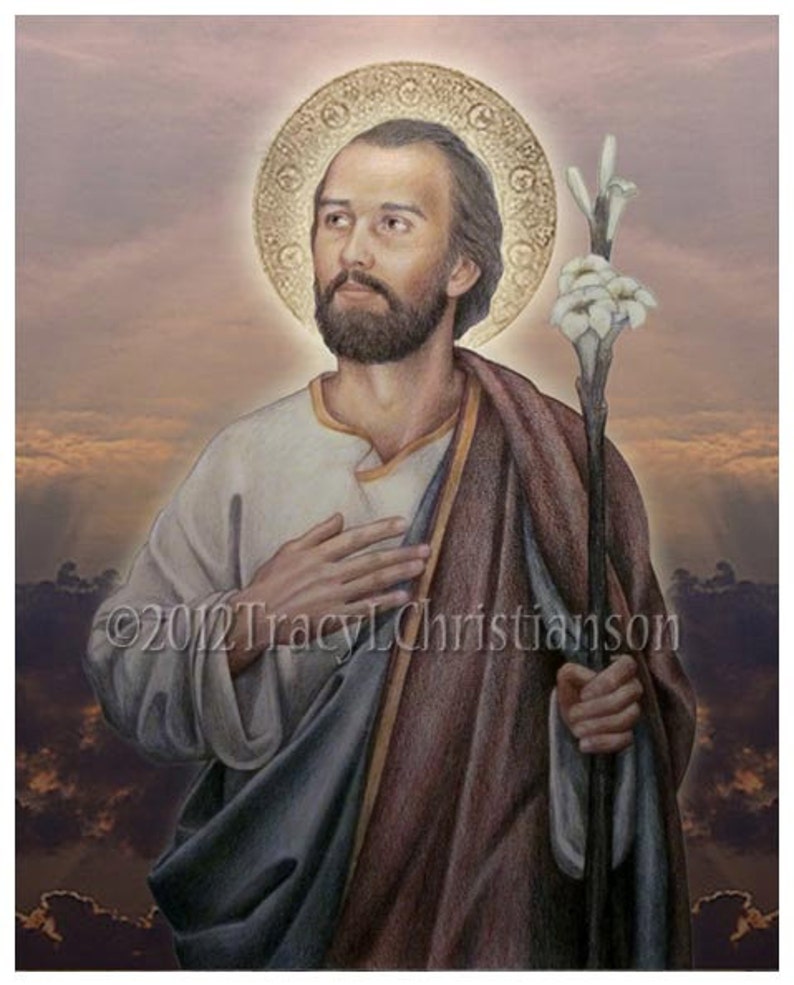 St. Joseph Husband of Mary Catholic Patron Saint of Fathers Etsy