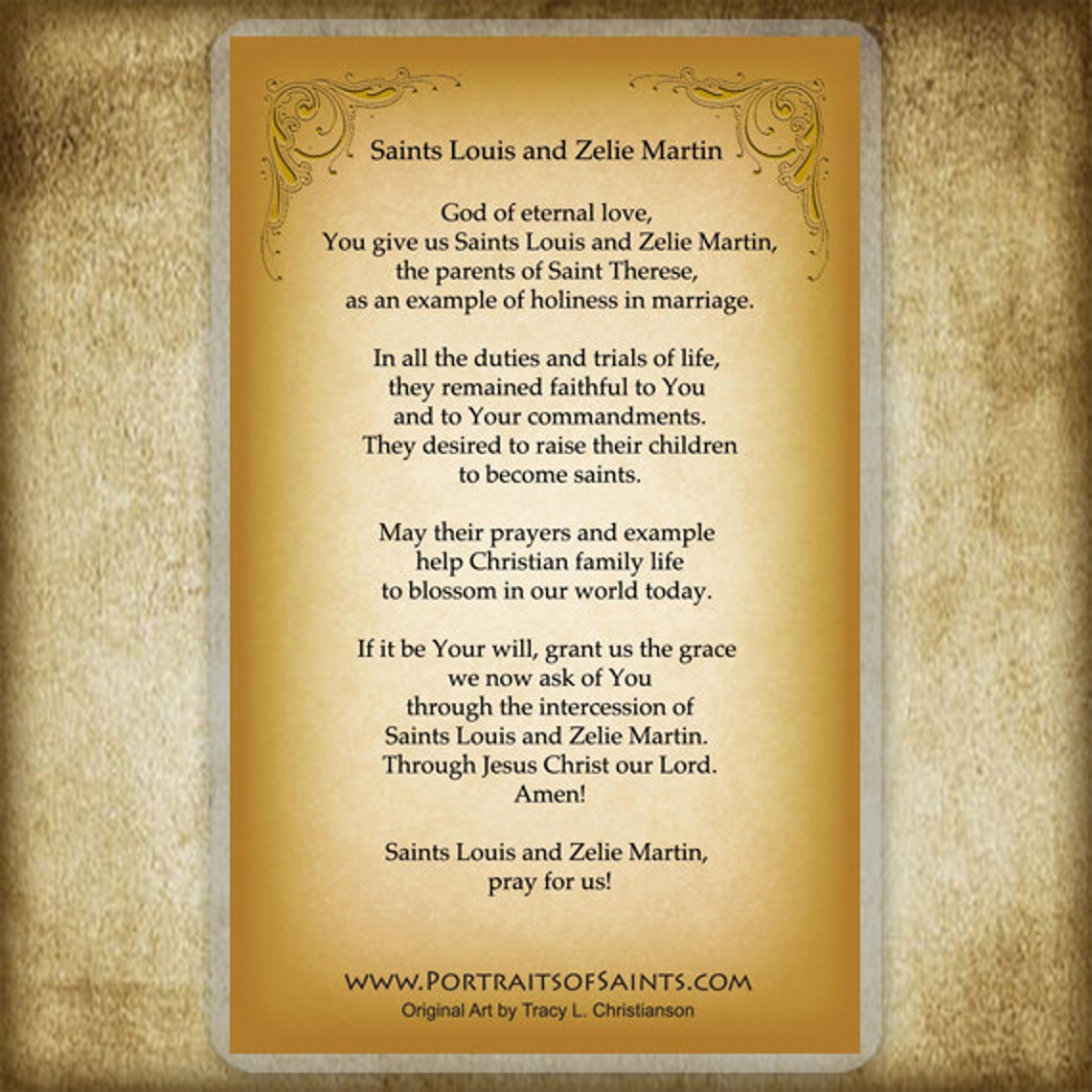 Sts. Louis & Zelie Martin Holy Card, Parents of St. Therese - Etsy