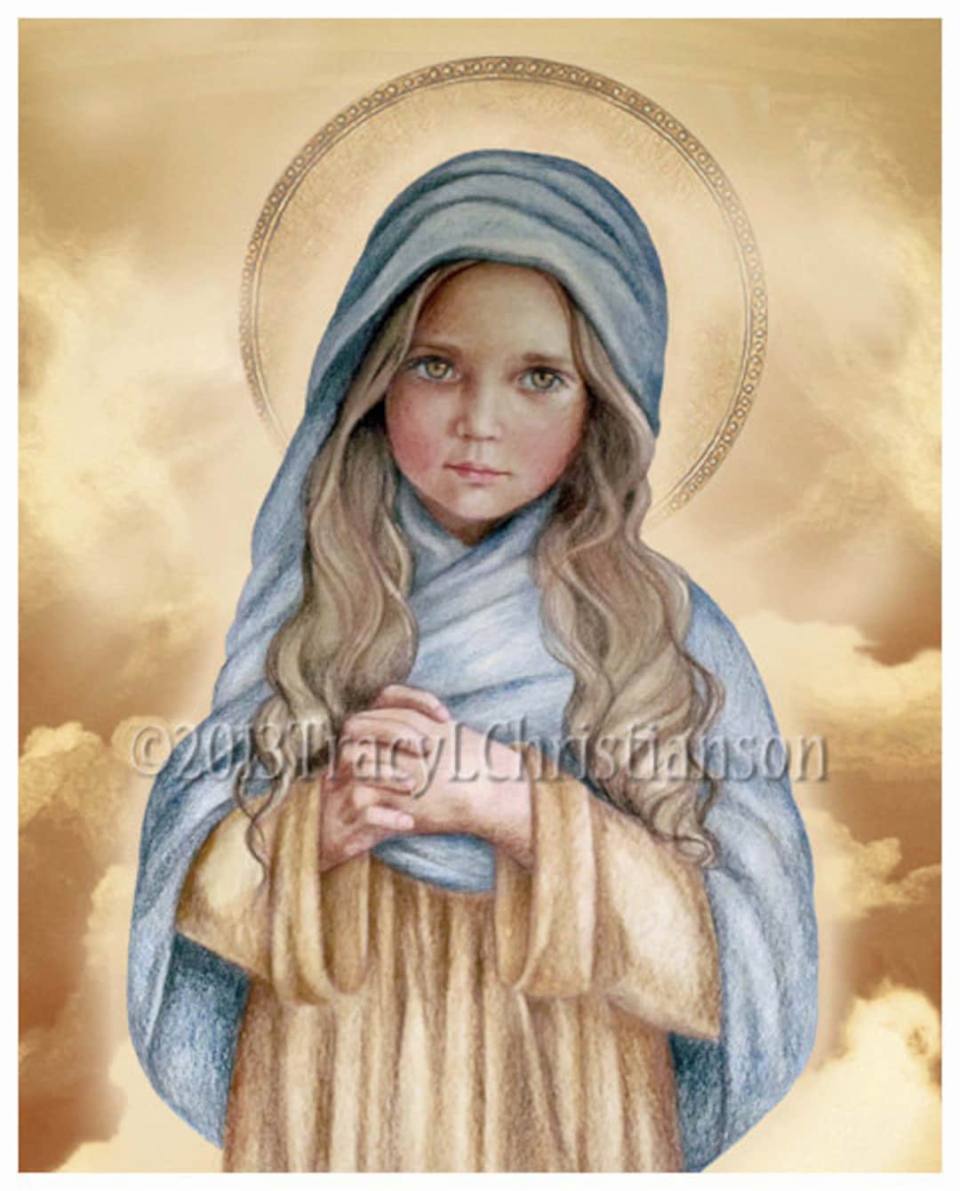The Holy Child Mary Catholic Fine Art Print, Blessed Virgin Mary, Our ...
