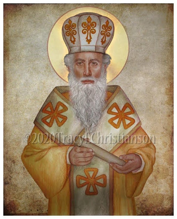 St. Gregory Nazianzen Catholic Fine Art Print Etsy