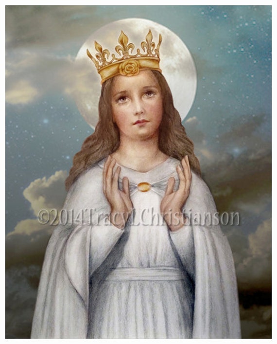 Our Lady of Knock Virgin Mary Queen of Ireland Catholic Art Etsy