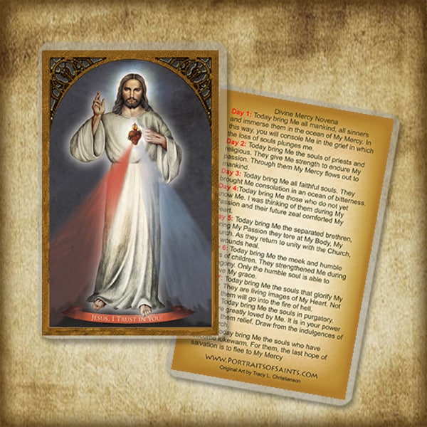 Divine Mercy Holy Card