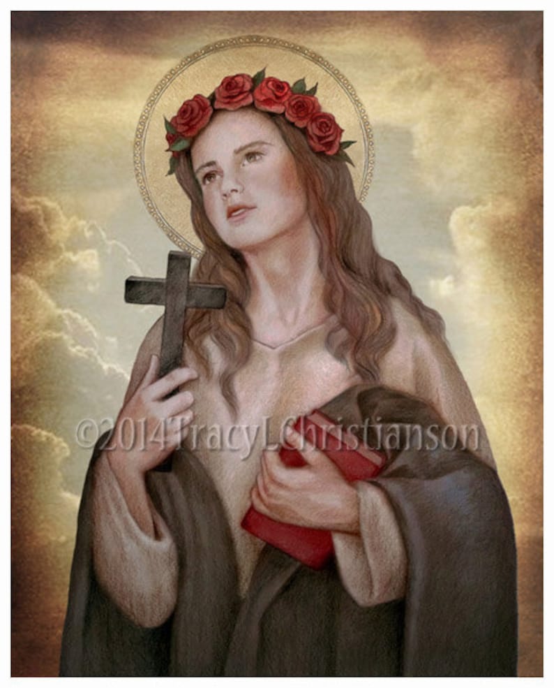 St. Rosalia of Palermo Catholic Patron Saint of evolutionary Etsy