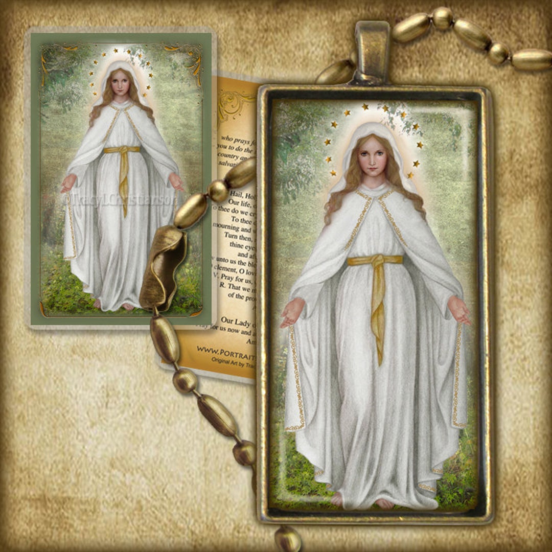 Our Lady of Champion Pendant and Holy Card GIFT SET for Catechist - Etsy