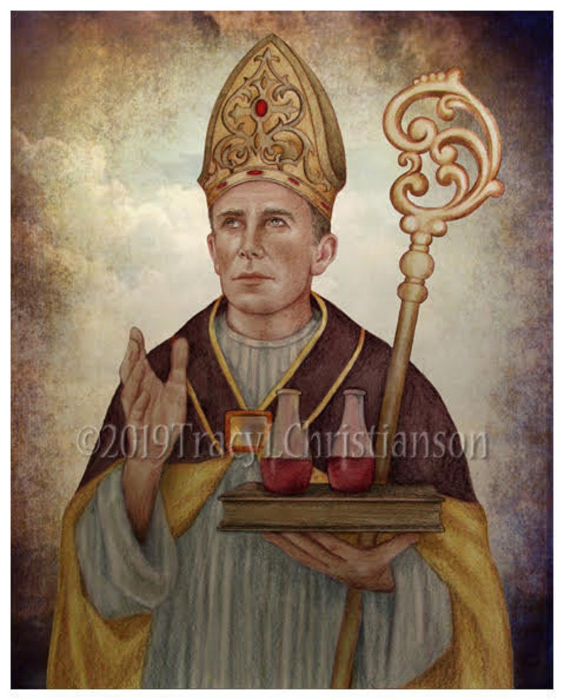 St. Januarius Art Print Catholic Patron Saint of Blood Banks - Etsy