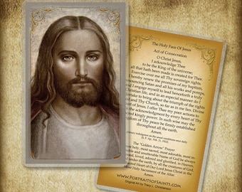 Face of Christ Holy Card