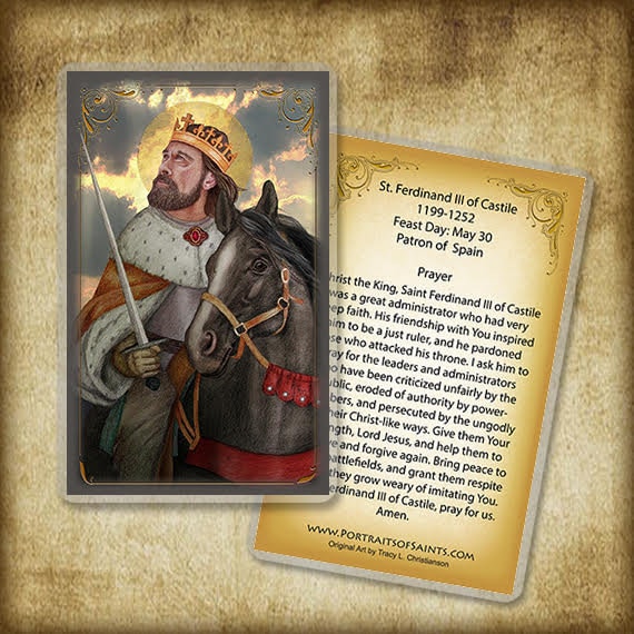 St. Ferdinand III of Castile Holy Card/prayer Card Saint for Etsy