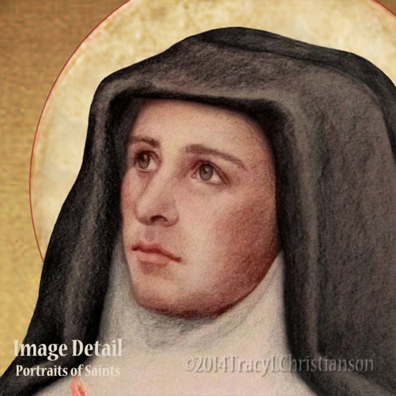 St. Jane De Chantal Art Print Catholic Patron Saint of Inlaw Etsy