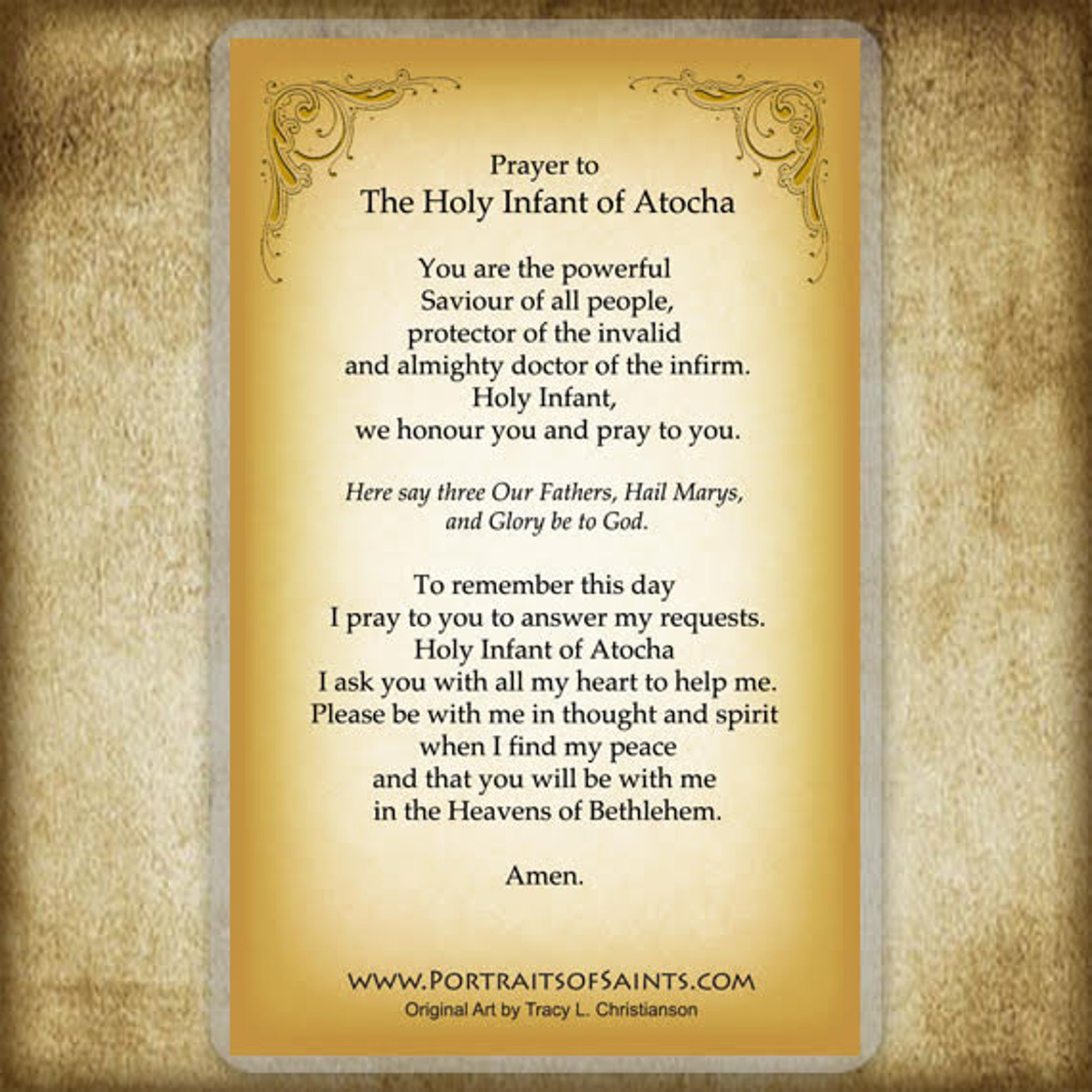 The Holy Child Of Atocha santo Ni o De Atocha Holy Card prayer Card the-holy-child-of-atocha-santo-ni-o-de-atocha-holy-card-prayer-card