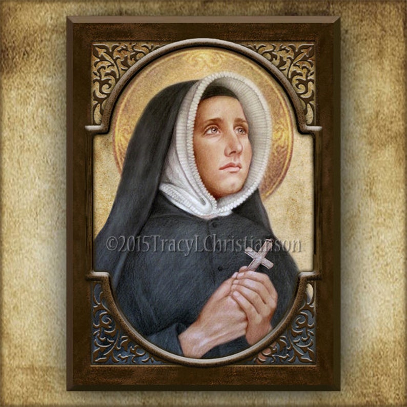 St Madeleine Sophie Barat Wood Plaque Holy Card GIFT SET Etsy