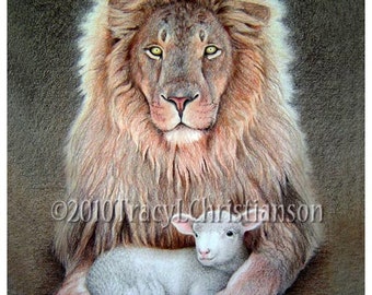 The Lion and Lamb Fine Art Print