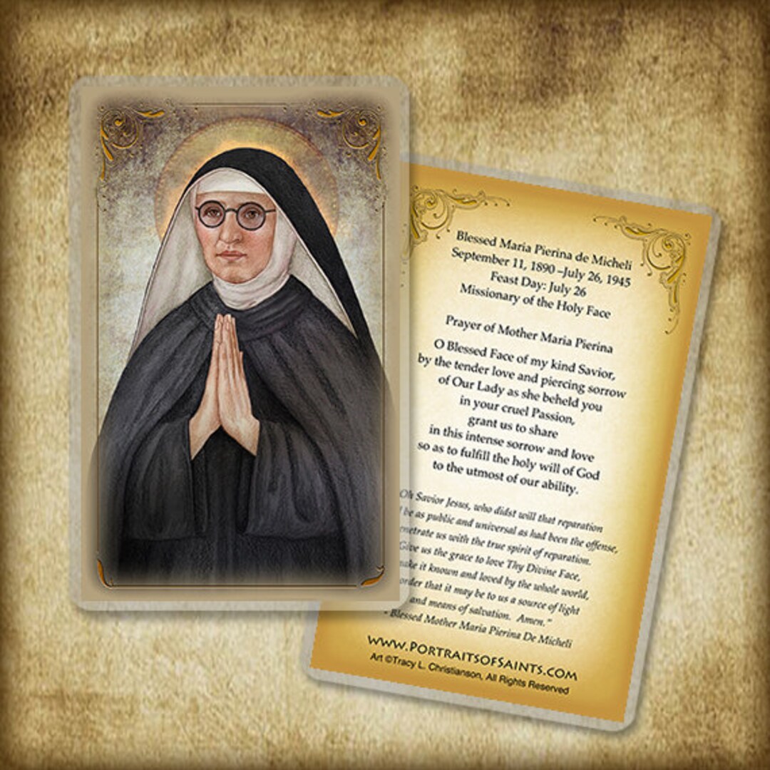 Bl. Maria Pierina De Micheli Holy Card/prayer Card - Etsy