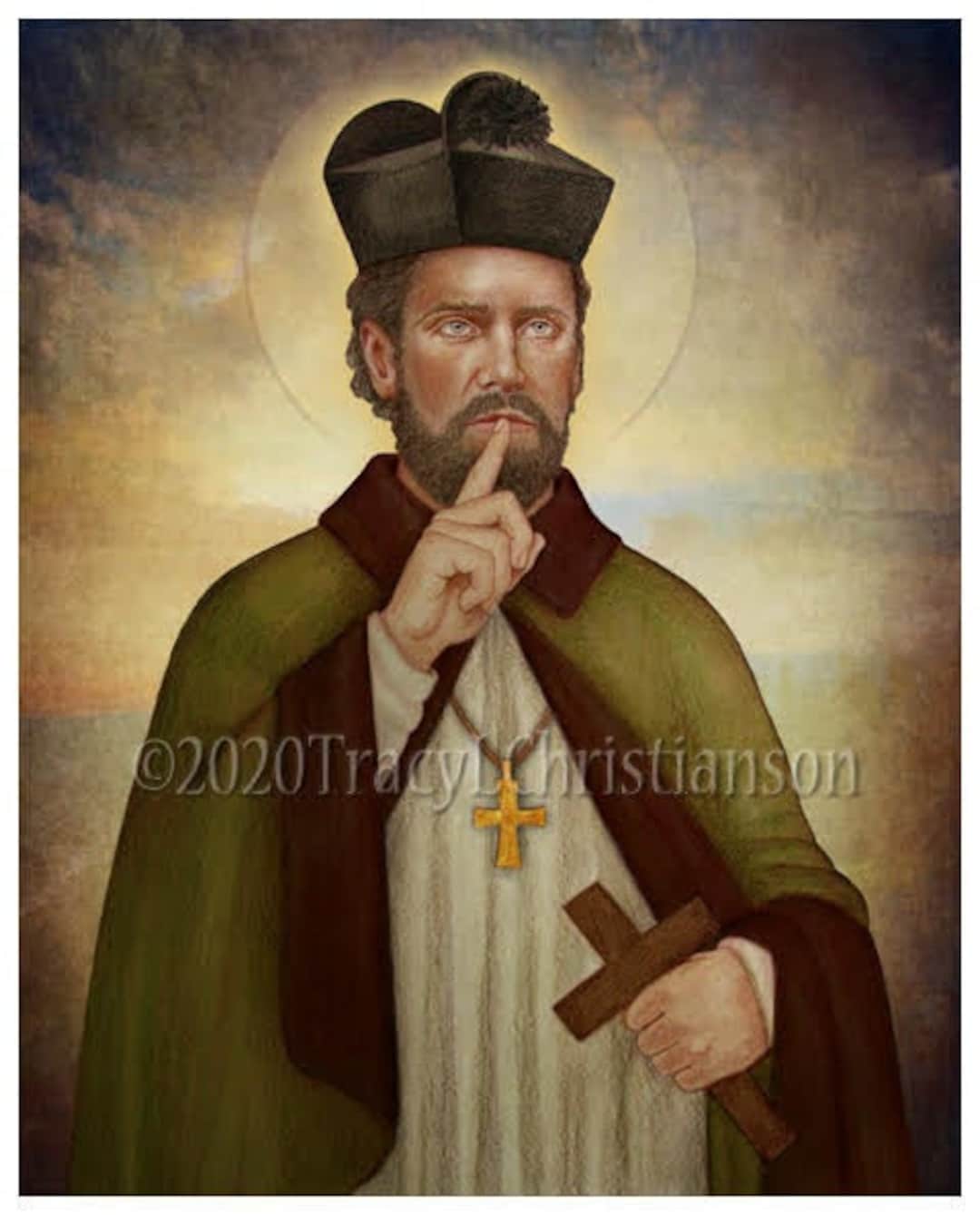 St. John Nepomucene, Catholic Fine Art Print, Patron of Confessors Etsy