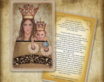 Our Lady of Loreto Holy Card/Prayer Card