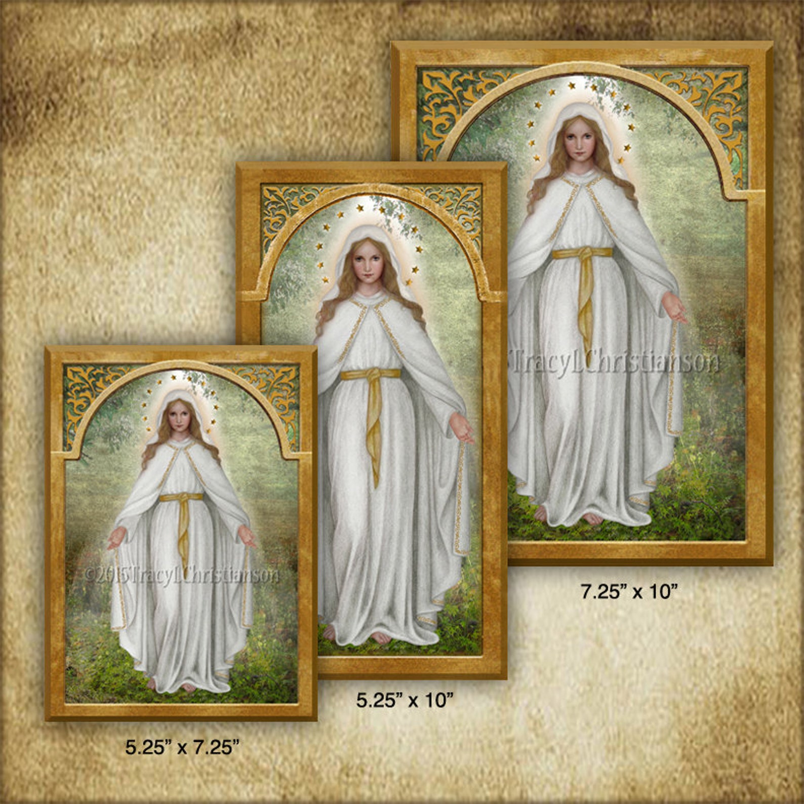 Our Lady of Champion Wood Plaque and Holy Card Gift Set for a House ...