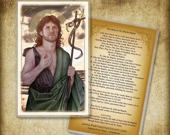 St. John the Baptist Prayer Card