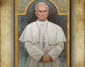 Pope Leo XIV Wood Plaque/Icon & Holy Card GIFT SET American-born Pope