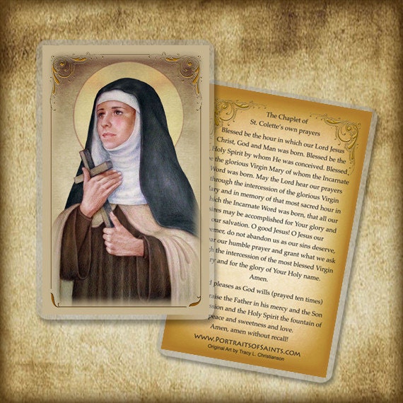 St. Colette Holy Card | Etsy