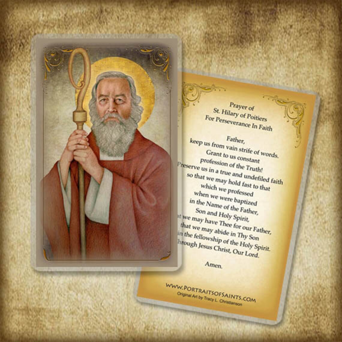 St. Hilary of Poitiers Prayer Card Doctor of the Church Etsy