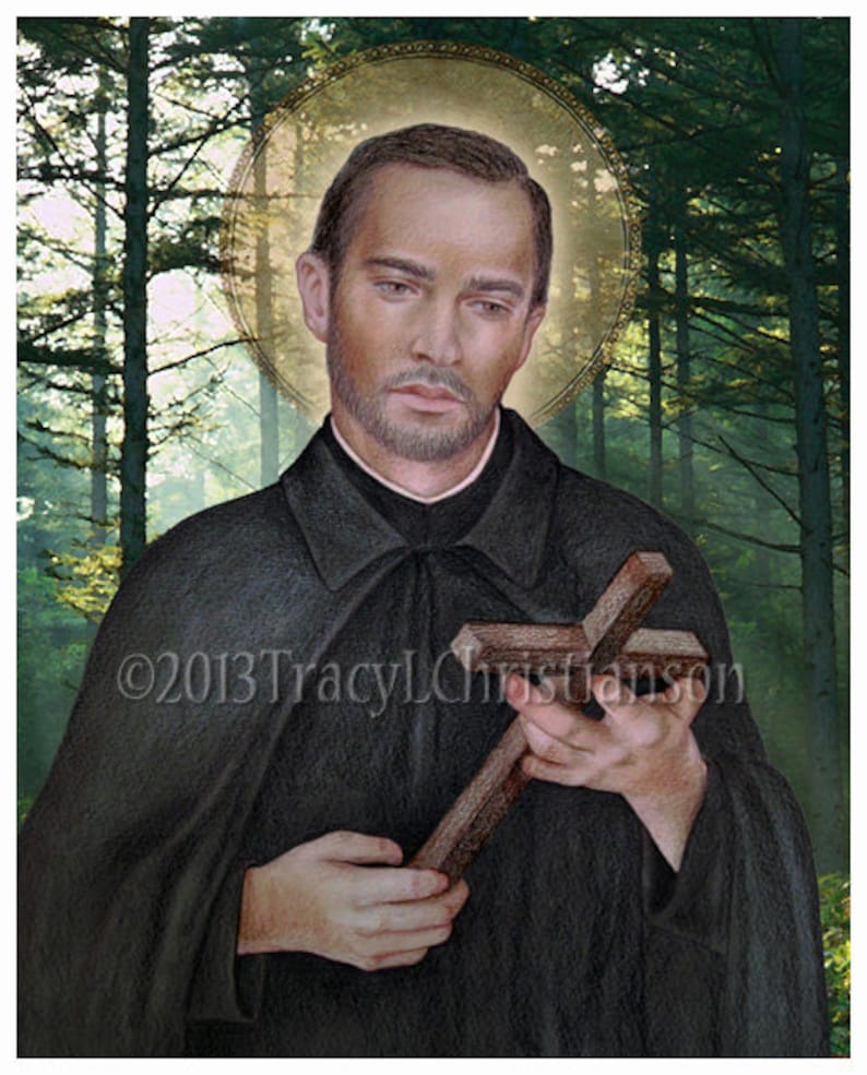 St. Isaac Jogues, North American Martyr, Art Print Catholic Patron Saint, North American Martyr St. Isaac Jogues, North American Martyr, Art Print Catholic Patron Saint, North American Martyr