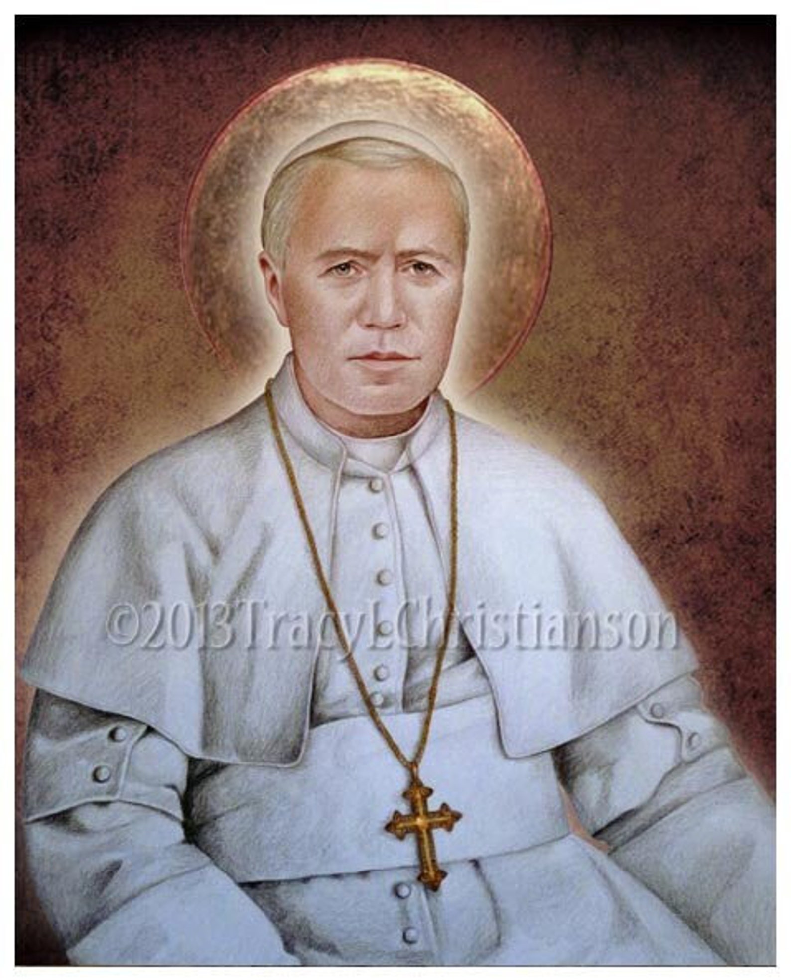 St. Pope Pius X Art Print Catholic Patron Saint of First Etsy