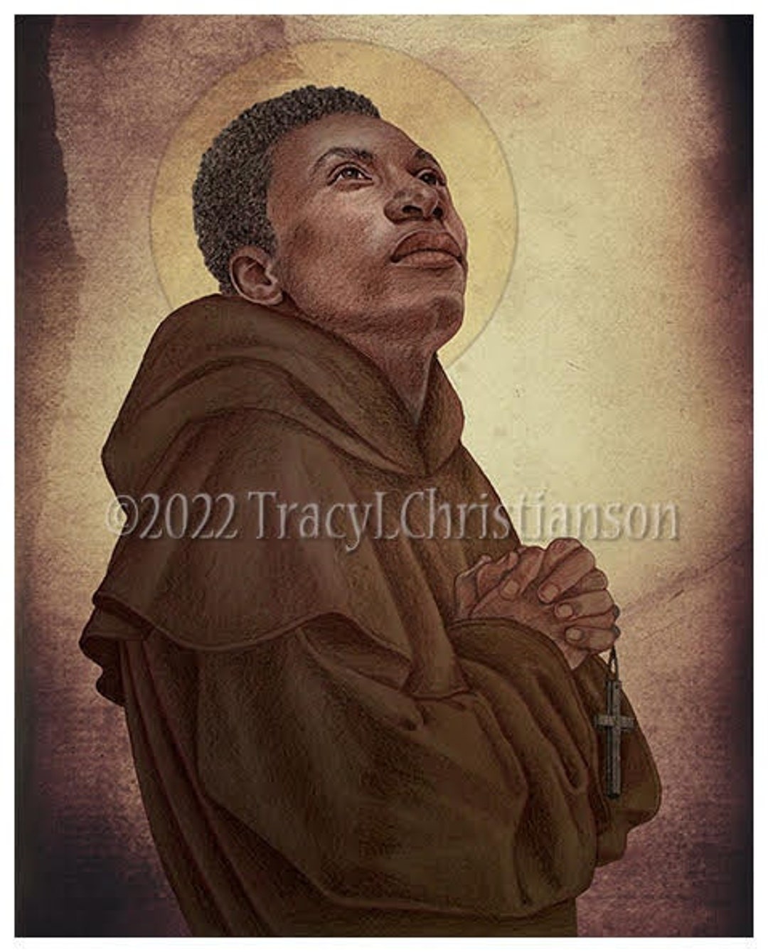 St. Benedict the Moor, Catholic Fine Art Print/picture - Etsy