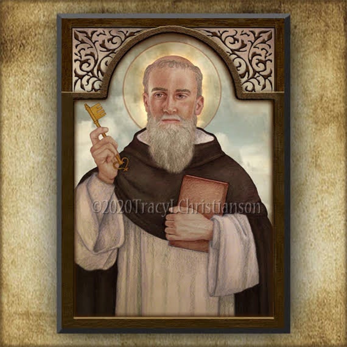 St. Raymond of Penafort Wood Plaque and Holy Card GIFT SET - Etsy