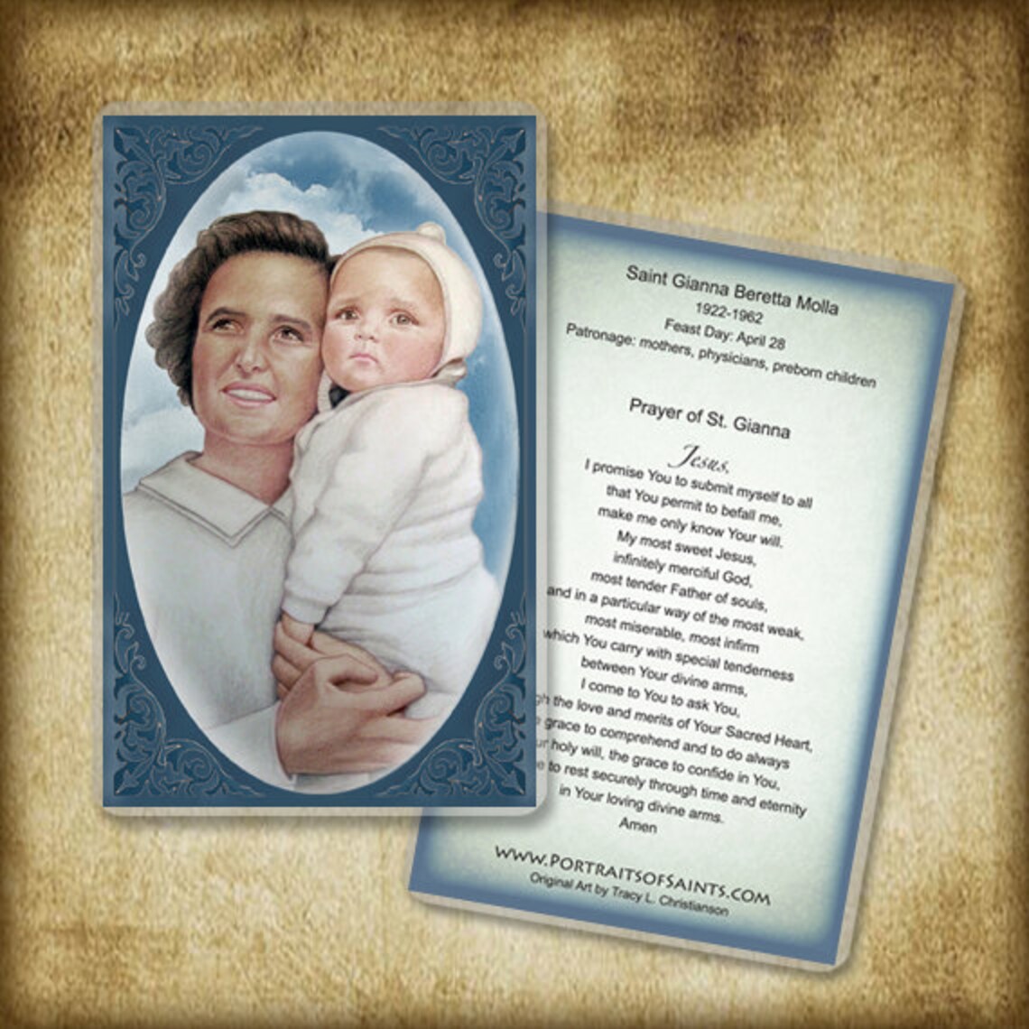 St. Gianna Molla Prayer Card Patron of Mothers Etsy