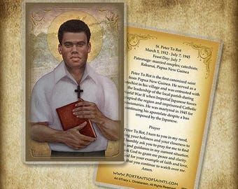 St. Peter To Rot Holy Card, Catholic Prayer Card