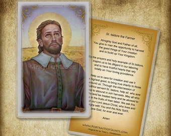St. Isidore the Farmer Prayer Card