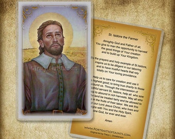 St. Isidore the Farmer Prayer Card