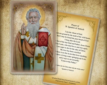 St. Ignatius of Antioch Holy Card, Early Church Father