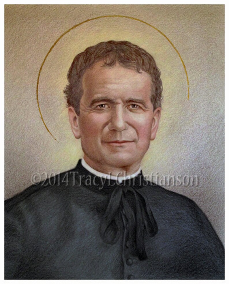 St. John Bosco Art Print Catholic Patron Saint of Youth Etsy
