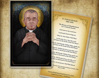 Fr. Dolindo Ruotolo Holy Card/Prayer Card, Catholic Prayer, Surrender Novena