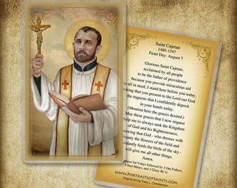 St. Cajetan Prayer Card