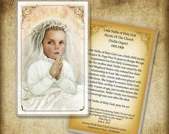 Little Nellie of Holy God, Holy Card, Catholic Prayer Card