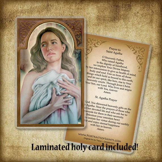 St Peregrine Prayer Card - Laminated St Peregrine Holy Card, Saint Peregrine Token...